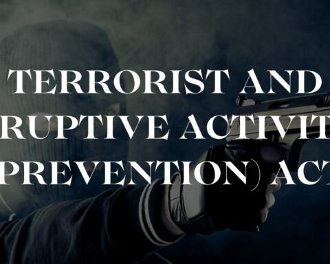 Terrorist and Disruptive Activities (Prevention) Act (TADA), Lawforeverything
