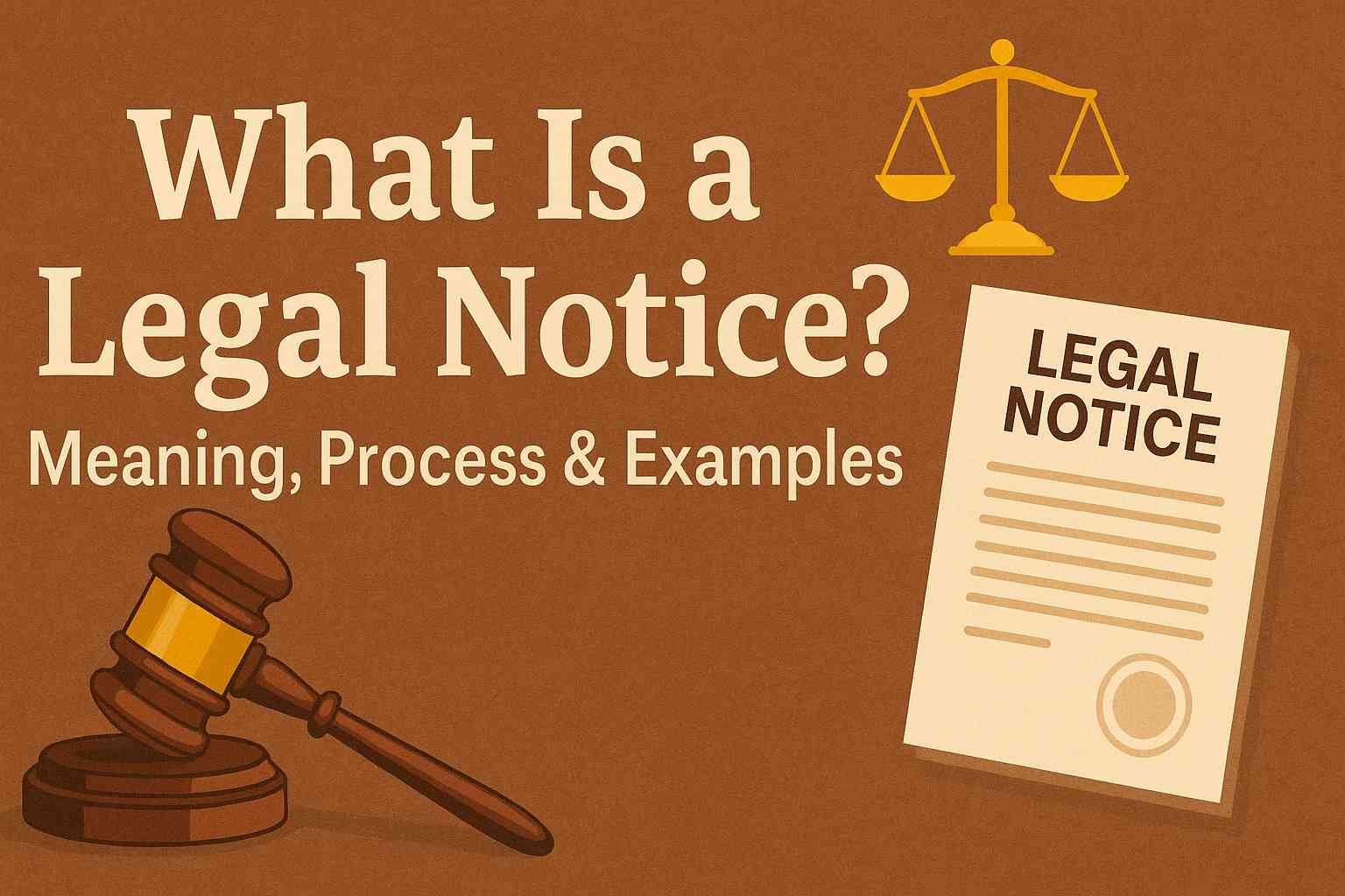 What Is a Legal Notice,Lawforeverything