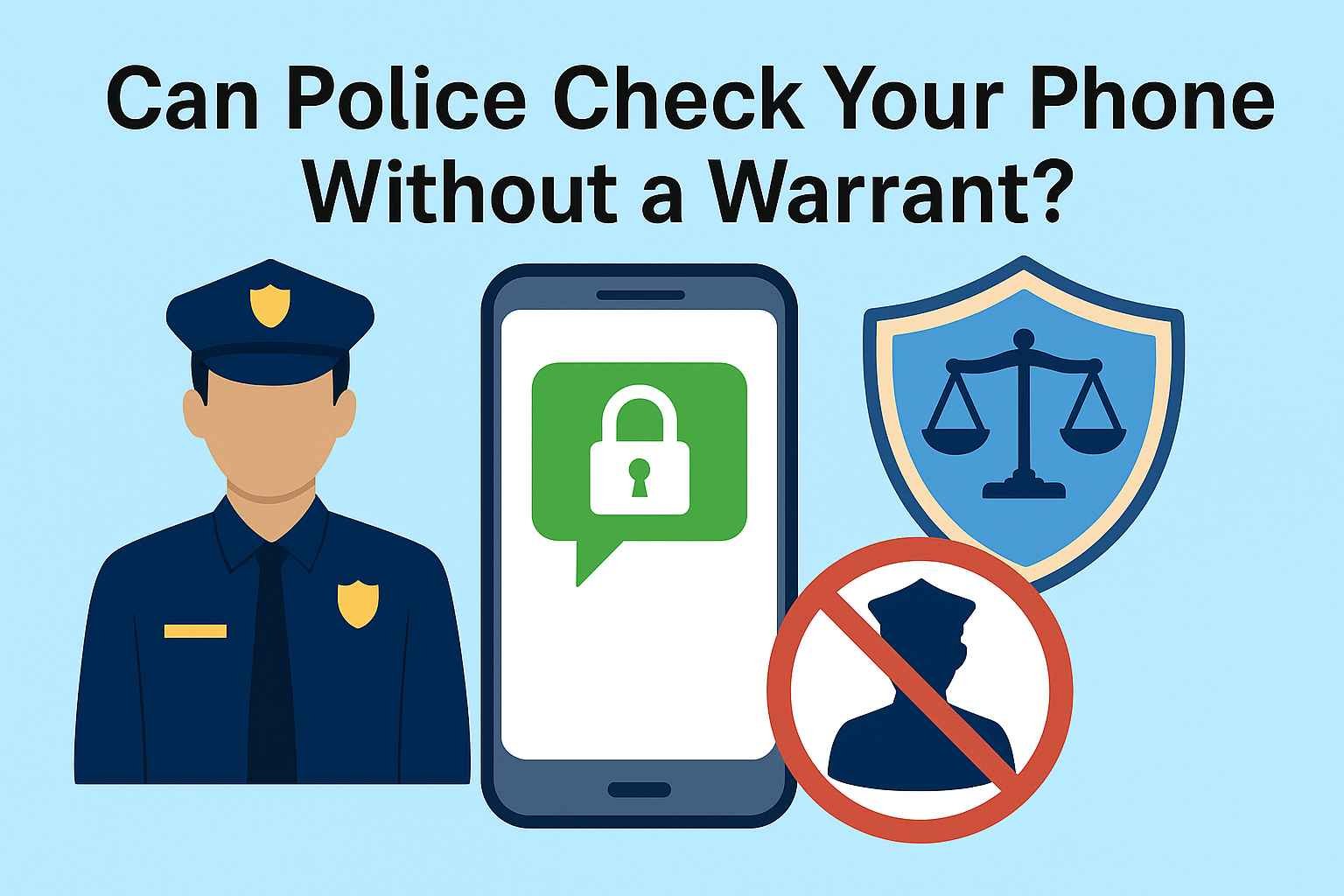 Can Police Check Your Phone Without a Warrant,Lawforeverything
