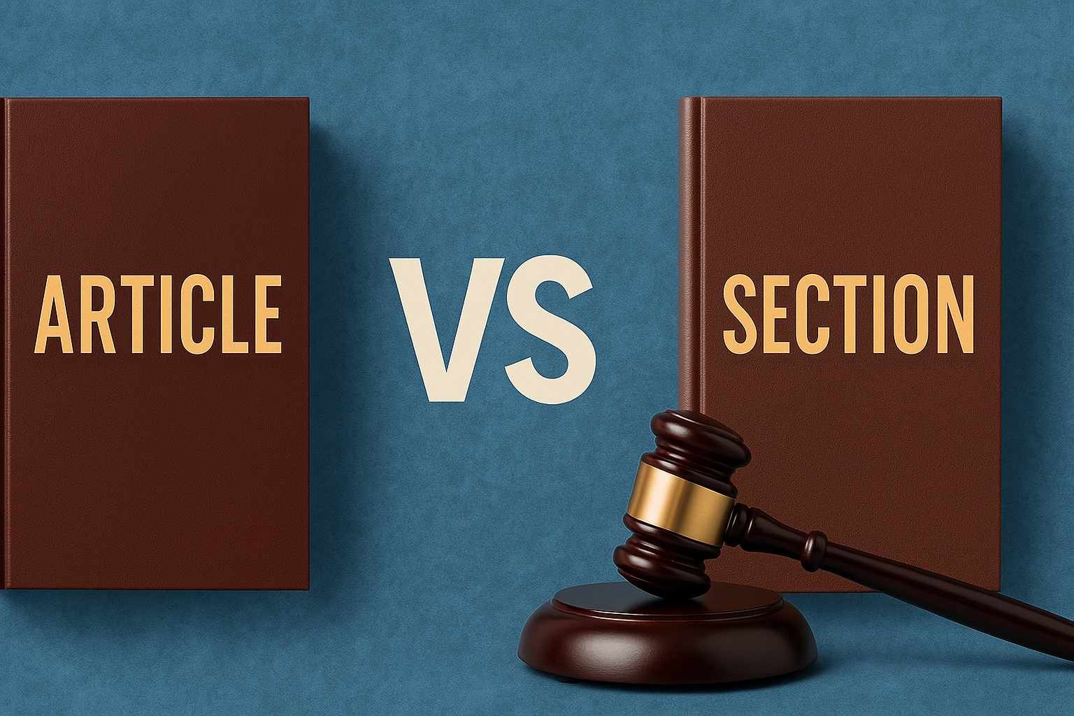 Difference Between Article and Section,Lawforeverything