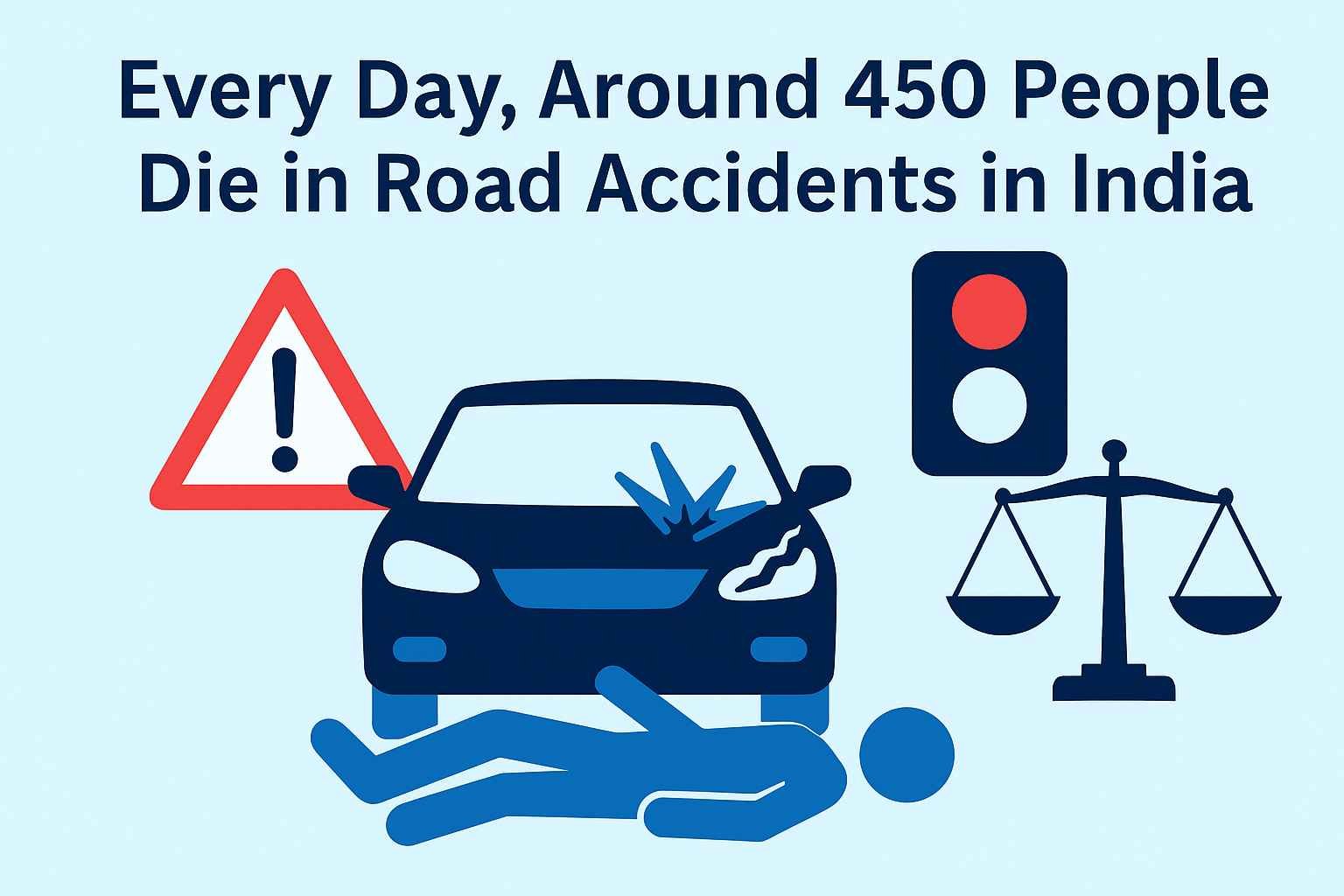 Every Day Hundreds Die in Road Accidents in India,Lawforeverything